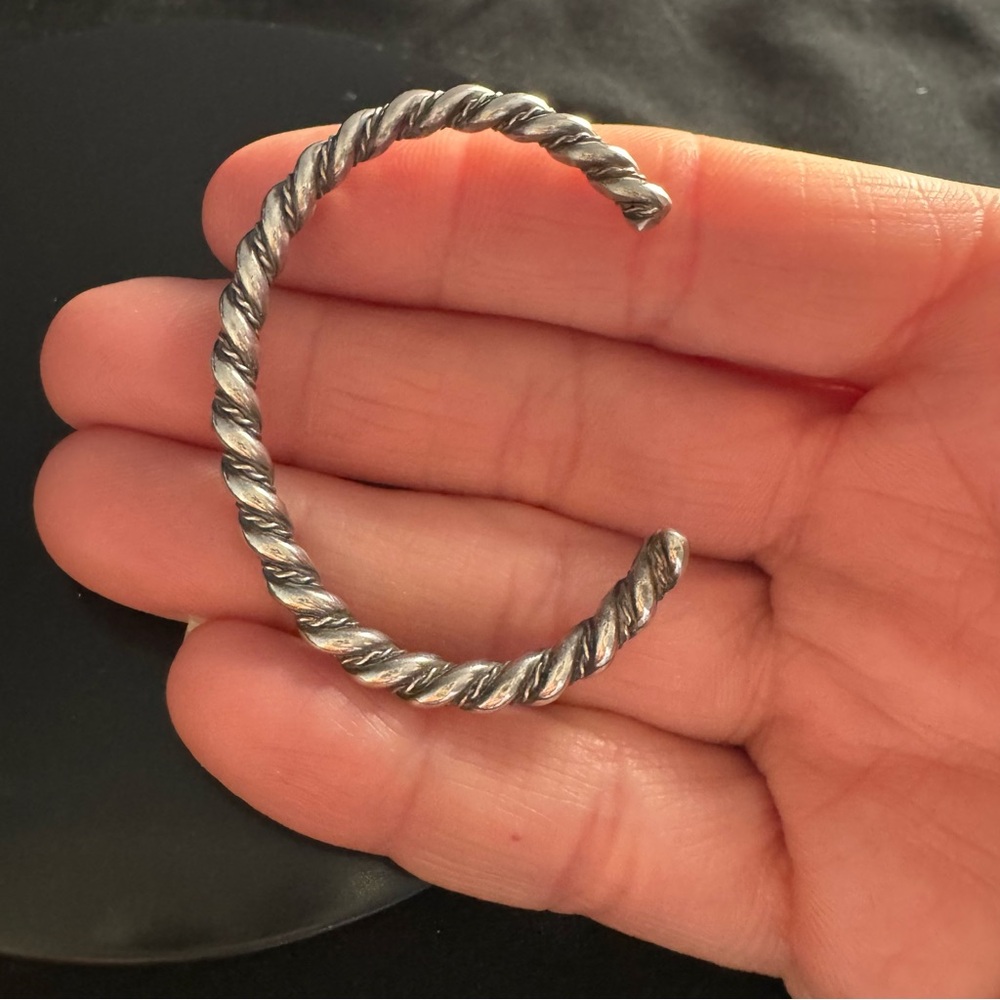 Sterling Silver Cuff for an Infant/Sweet Pea - Picture 2 of 5